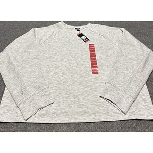 Express Shirt Womens XLarge Light Gray Long Sleeve Pullover Top Soft Stretch New